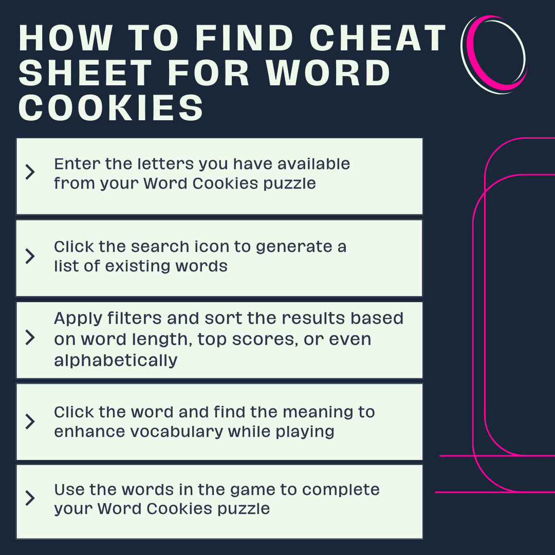 How to Find Cheat Sheet for Word Cookies?
