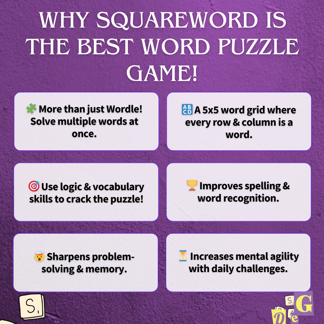 Why Squareword is the Best Word Puzzle Game!